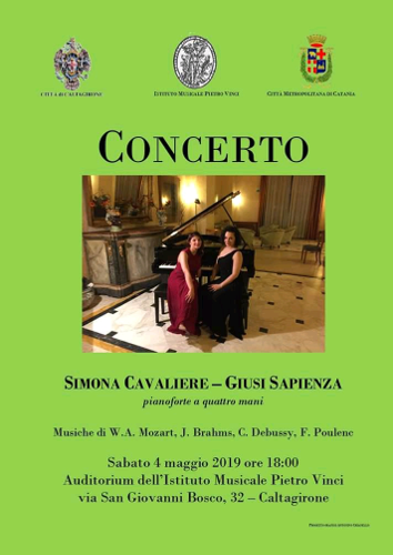 loc_concerto_pianoforte CALTAGIRONE: CONCERTO SIMONA CAVALIERE , GIUSI SAPIENZA - PIANOFORTE A 4 MANI