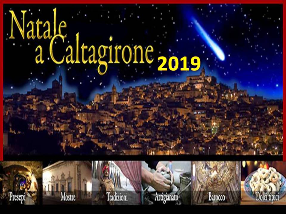 NATALE-02 Caltagirone: NATALE 2019; FINALMENTE ANCHE LA CAPITALE DEI PRESEPI ARTISTICI SI VESTE DI NATALE